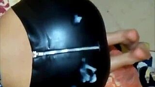 Cumshots On Leather And Latex