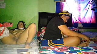 I masturbate my big pussy while my stepsister does her university homework.