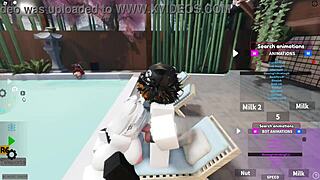 Playing and selling sex games on Roblox, I fucked a blonde