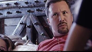 Horny legal age teens suck and fuck a guy's cock