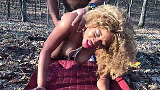 Don whoe and nina rivera explore erotic outdoor fun in the woods.