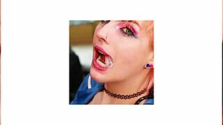 A British teen's sneaky hookup leads to a sloppy facial in lingerie