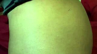 Pretty Ebony Milf Toys Fat Pussy with Vibrator Then Pees on Skirt