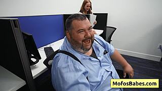 Horny office milf Sasha Pearl gets naughty with Parker Ambrose at work