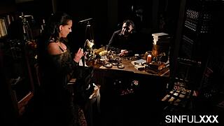 Jolee Love Gets Her Big Breasts Fucked and Deepthroats Cock in Lingerie.