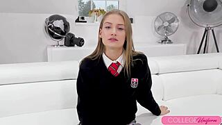 How does Tiffany Tatum's tight school girl pussy handle this pounding at her audition? Can she take it all for the role?