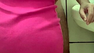 Fucking the Maid in the Bathroom While Wife Shops Downstairs. Latina Brunette Gives Stealthy Blowjob.