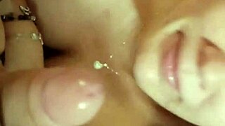 The girl became a rebel when penetrating into the throat