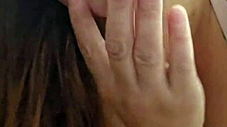 Young exhibitionist flashes and begs for cock beating on her face