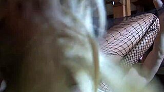 Big boobed latina amateur lets boyfriend rip fishnets