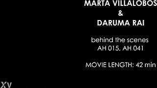 What happens behind the scenes with daruma rai and marta villalobos?