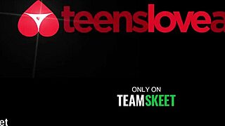 Teasing stepsister 18+ gets tight ass fucked hard