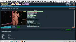 Laurenbrite does a naked dance on web chat, looking hot!