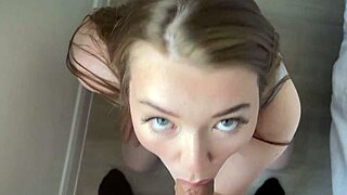 Hey, wanna see a British university student tease and suck you off at a wild party?