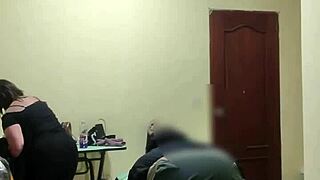 Man, this maid gets drilled hard by a young guy in public!