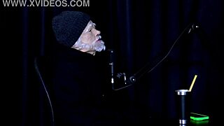 Latina in lingerie strips outdoors