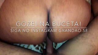 Ebony Brazilian Babe Assfucks Hard, Big Ass Riding For Cumshot