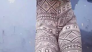 omg, my stepsister is a lesbian teen touching her tits and ass, recording it for xvideos 😱