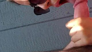 A BBW Latina Performs Deepthroat Blowjob Outdoors With Gagging And Choking.