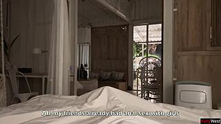 anal fairy grants wishes in multiple positions with foot fetish