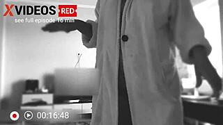 Housewife In Housecoat Does Blowjob Right On Couch?