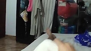 Neighbor records deepthroat and ball licking