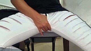 Skinny Tanned Masseuse Slaps And Spits On Big Cock?