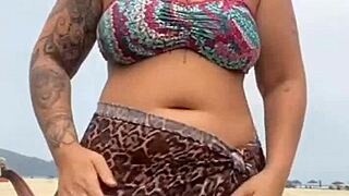 Got Naked On Beach, Made Him Hard, Teased His Cock?