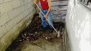 This busty boss is deepthroating and fucking her old employee, dripping cum