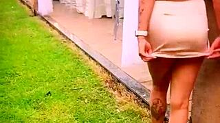 Casual wife shows off at friend's wedding?