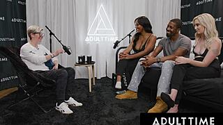 Adult Time with besties Lexi Lore and August Skye sharing huge cock