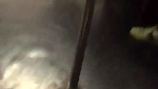 A big ass teen gropes tits on the train while being watched