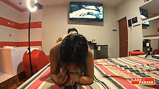 Room Casting 8 Perla Enjoys Cunilingus In Doggy