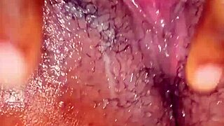 wet pussy masturbation with juicy teen ebony babe outdoors
