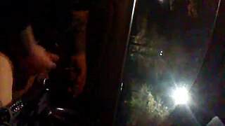 i was alone in the car, jerking off under the public sky, feeling so free