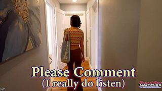 Skinny brunette coed wendy gives a blowjob and a rimjob to a big hard cock.