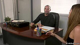 sexy babe fucked by lawyer in bondage