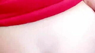 risky clothed quickie with teen brunette pov