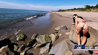 Liberal Mature Woman Fucking German Man on Mexican Beaches