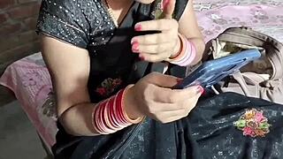 Hey beautiful bhabhi, why pissing in black saree at the ranch?
