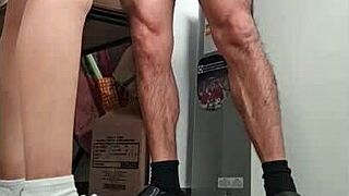 argentina nataly gets her perfect body fucked in the kitchen by her not-sister