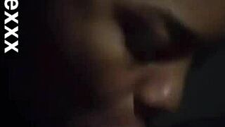i snuck upstair for a quicky blowjob on big black cock at family bbq