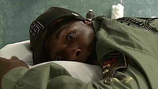 i huge black dick cum covered doctor lea lexiss in doggystyle and cowgirl riding with stockings...