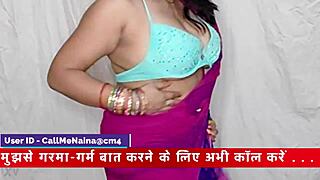 naina, the sexy desi girl, says 'talk to me naughty' while playing with big tits and ass