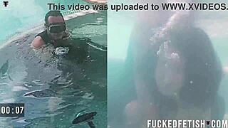 Submission as a Couple: Helen Star's Oral Play with Vibrator Underwater