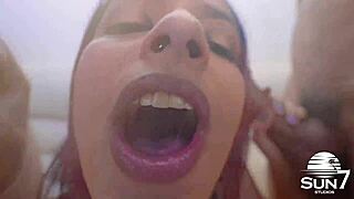 cuckold surprises wife with two cocks during massage