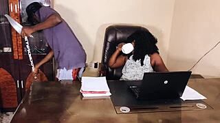 Innocent Cleaner, Want Free Sex From Boss In Office?