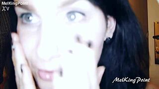 Russian milf sucks monster cock with a helping hand.