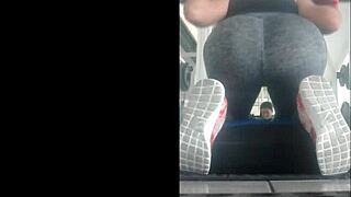 Feeling Excited As The Skinny Mexican Teen Bends Over In The Gym