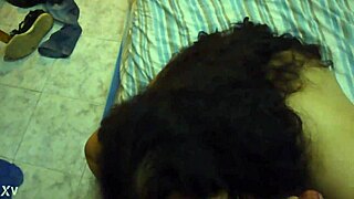 Feeling the passion in this argentinian brunette's big tits blowjob and handjob.